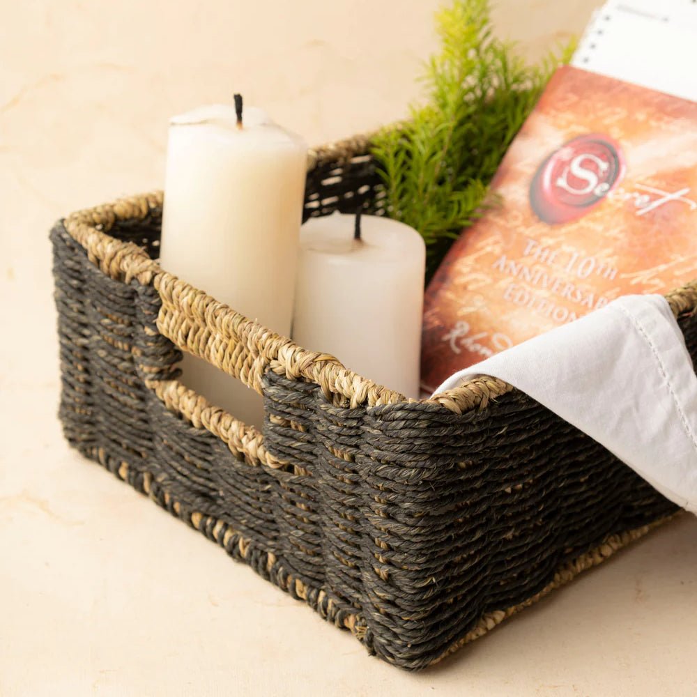 Babui Utility Baskets - Black - Bluepandahomedecor