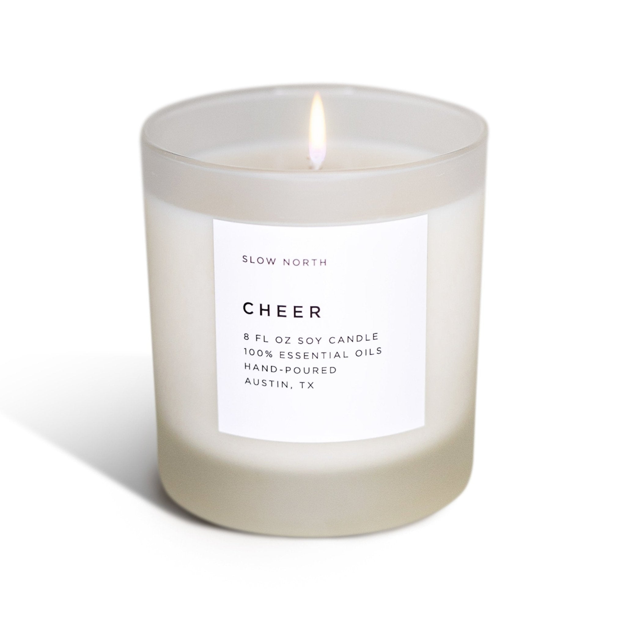 Christmas soy candle Cheer - Cinnamon, Cypress & Peppermint
