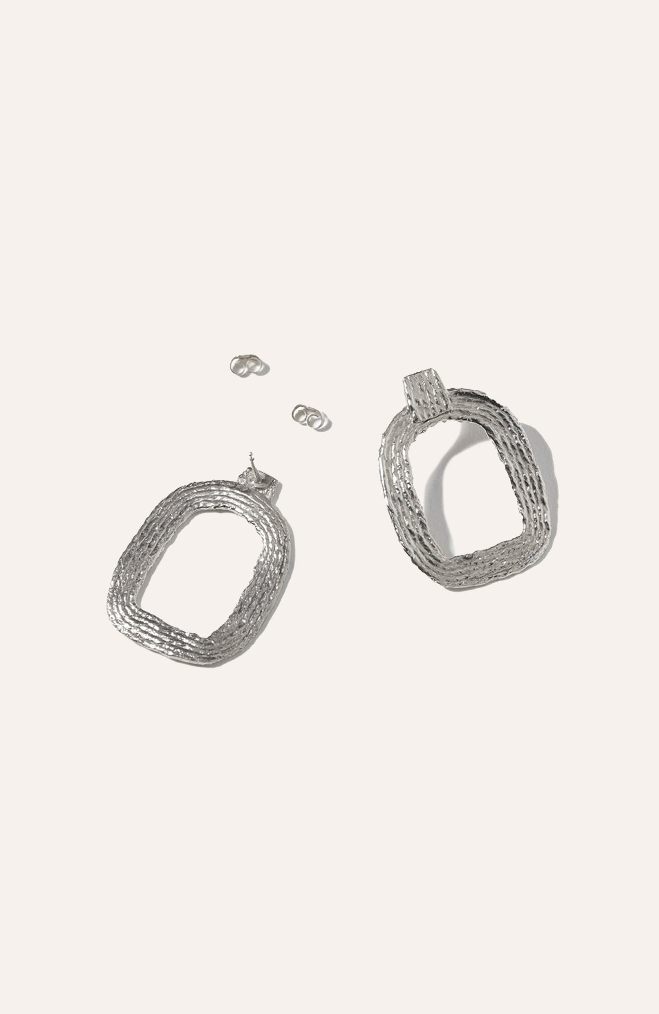 Eva Hoop Earrings - 14K Gold Plate - Bluepandahomedecor
