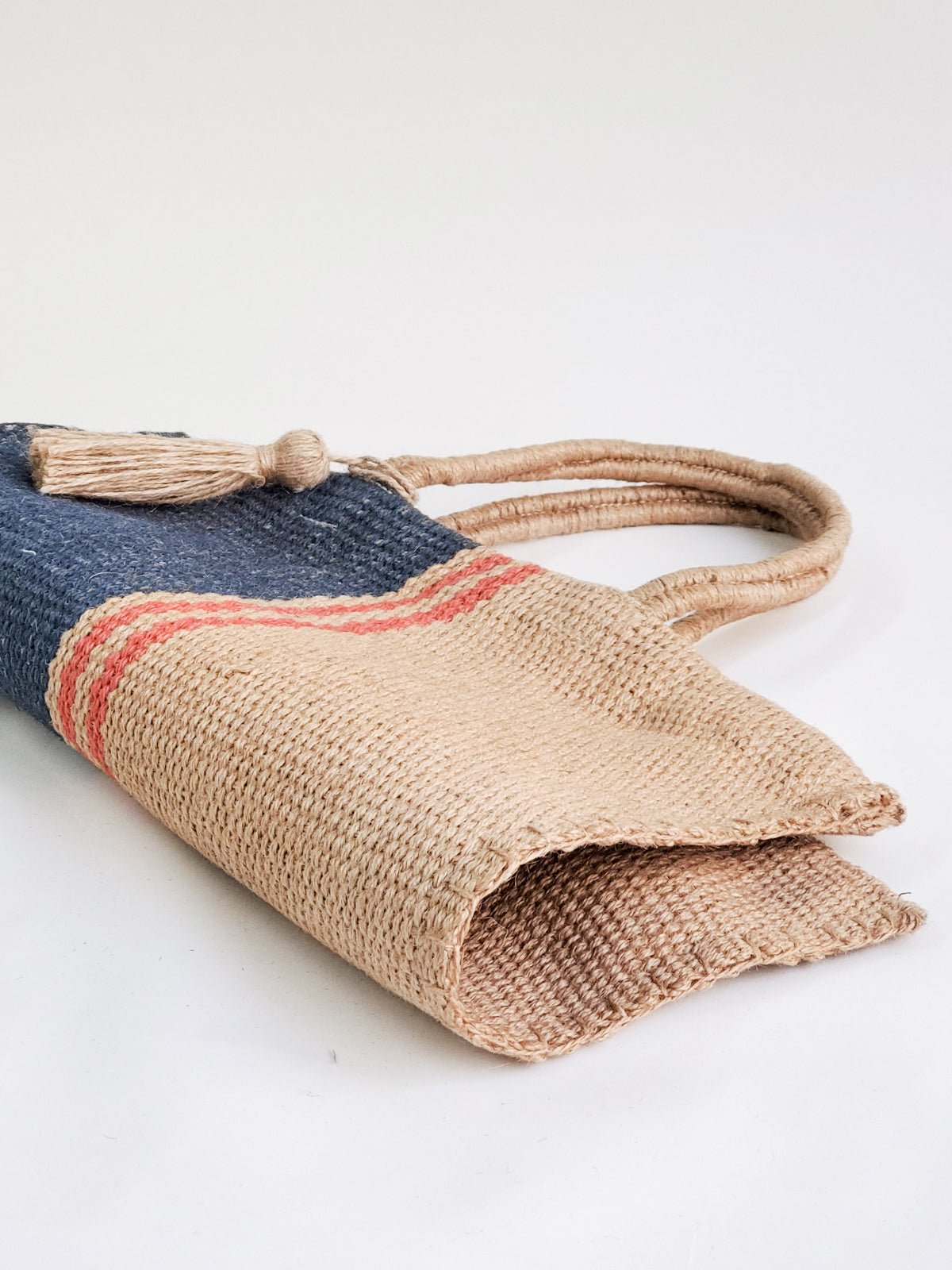 Maya Jute Tote Bag - Bluepandahomedecor
