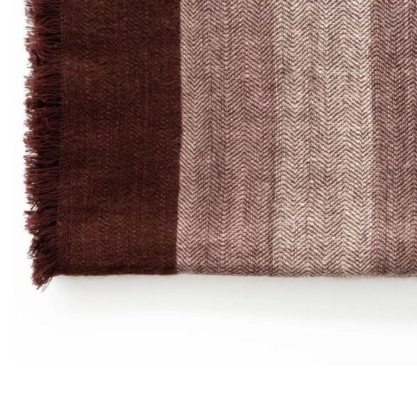Plush Maroon Plush Merino Queen Bedspread / Large Throw - Bluepandahomedecor