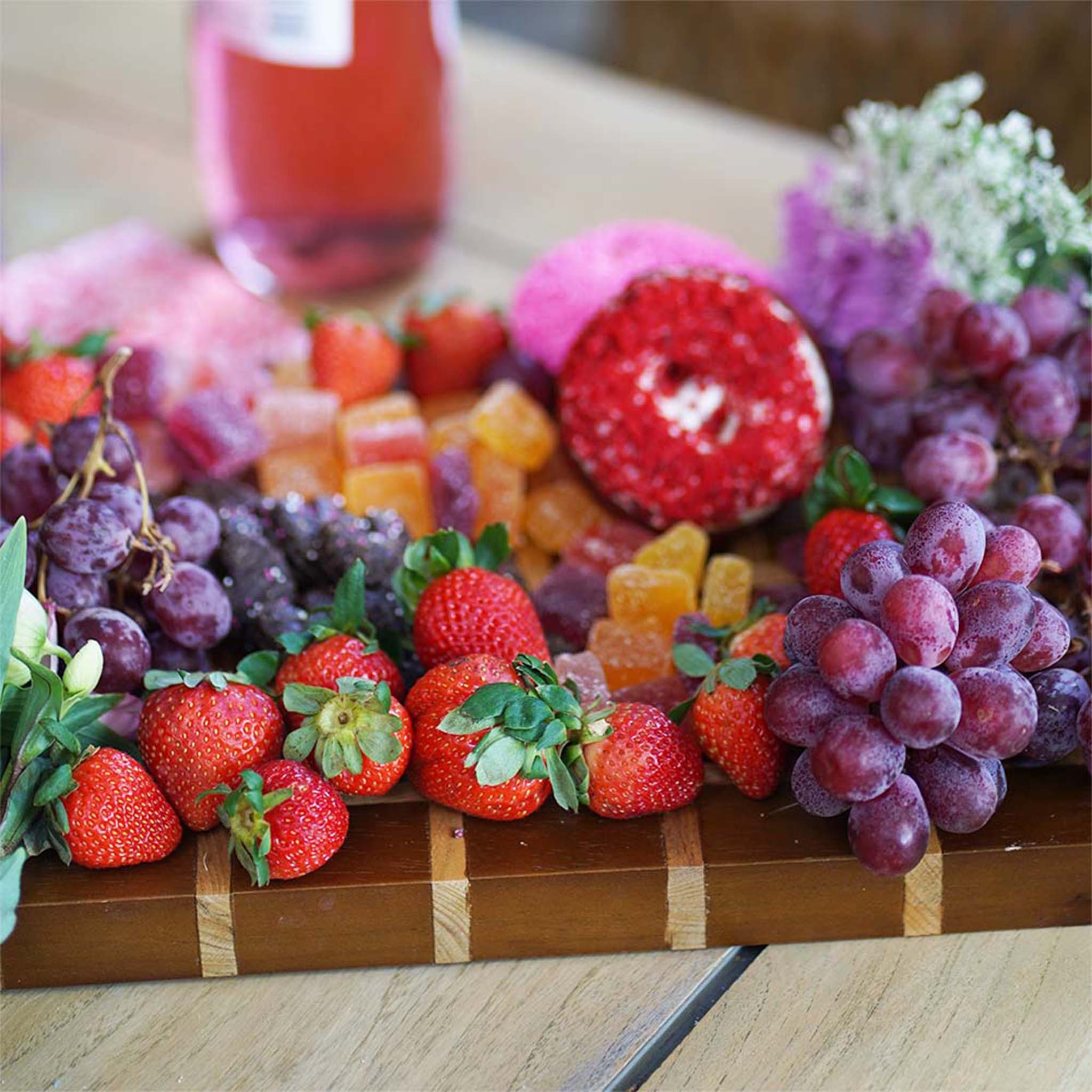 Two Toned Wooden Cutting Board / Charcuterie Board / Cheese Plate, Handmade - Bluepandahomedecor